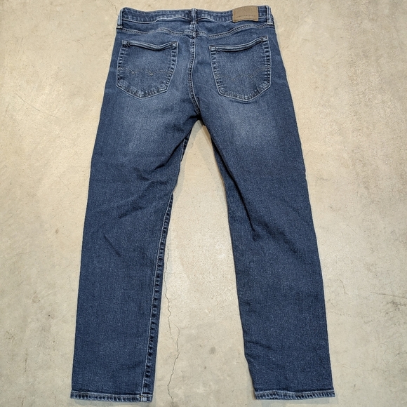 American Eagle Men's 33x30 (32x28.5) Jeans Slim Straight Denim Blue - Picture 5 of 8
